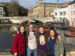We ran into Matthias in Cambridge and brought him along on our punting adventure